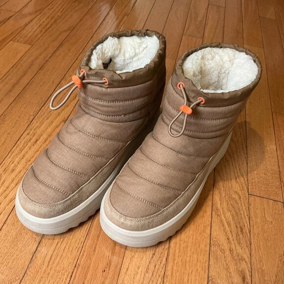 Ugg Men's Maxxer Mini Boots Tan Size 11 Thinsulate - Picture 1 of 8